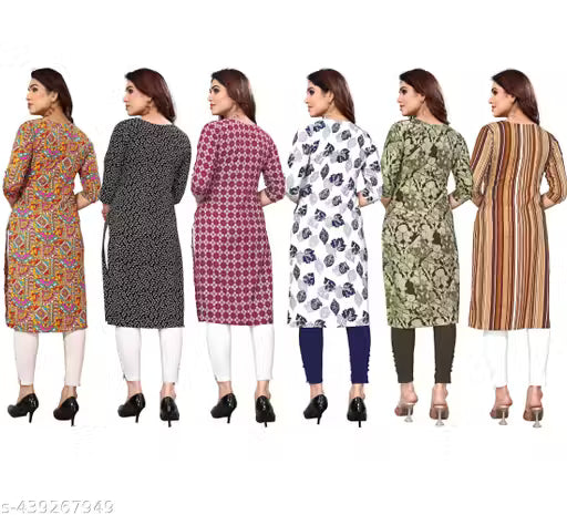 Latest KURTIS FOR WOMEN (Pack of 6) at ₹165/- Each
