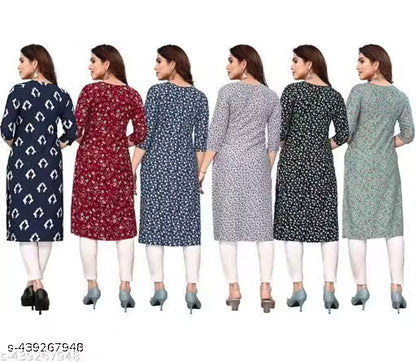 Latest KURTIS FOR WOMEN (Pack of 6) at ₹165/- Each