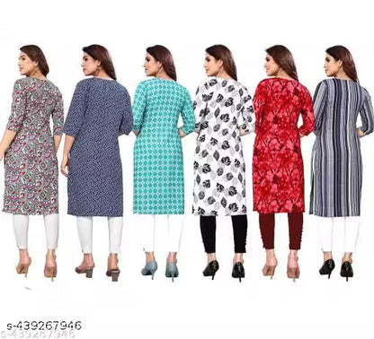 Latest KURTIS FOR WOMEN (Pack of 6) at ₹165/- Each