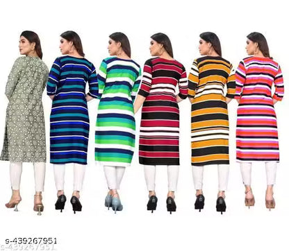 Latest KURTIS FOR WOMEN (Pack of 6) at ₹165/- Each
