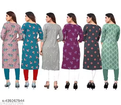 Latest KURTIS FOR WOMEN (Pack of 6) at ₹165/- Each