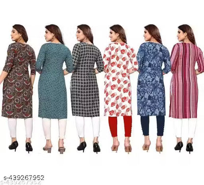 Latest KURTIS FOR WOMEN (Pack of 6) at ₹165/- Each